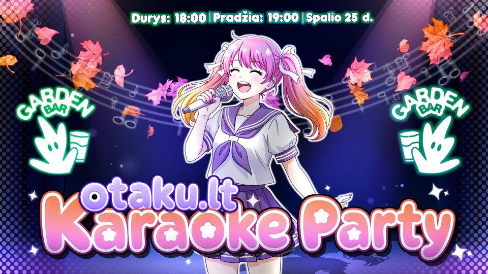 Otaku.lt Karaoke Party — Garden Bar, spalio 25 d., Vilnius